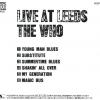 WHO - LIVE AT LEEDS - Меломания