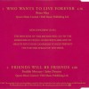 QUEEN - WHO WANTS TO LIVE FOREVER / FRIENDS WILL BE FRIENDS (single) (2 tracks - ���������