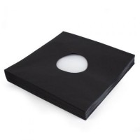        - 12" INNERSLEEVE DELUXE ANTISTATIC BLACK INCL. CENTER HOLE - 