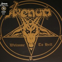 VENOM - WELCOME TO HELL (gold with black splatter) - 