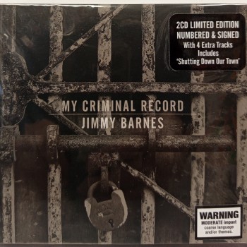 JIMMY BARNES - MY CRIMINAL RECORD (cardboard sleeve) (limited numbered edition) (auto - ���������
