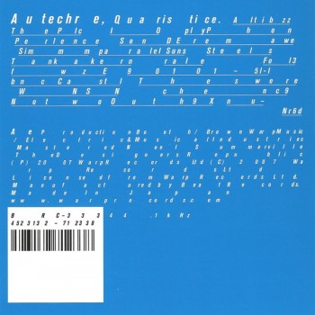 AUTECHRE - QUARISTICE - 