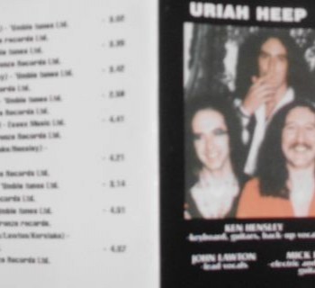 URIAH HEEP, JOHN LAWTON - URIAH HEEP WITH JOHN LAWTON 1977 - 1978 - 