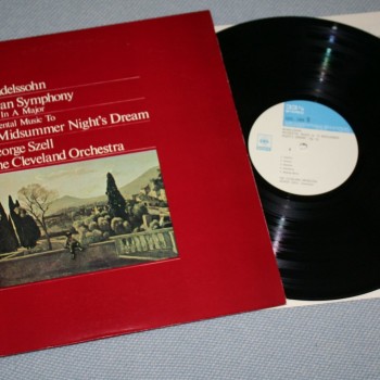 MENDELSSOHN - SYMPHONY  NR. 4 / INCIDENTAL MUSIC TO "A MIDSUMMER NIGHT'S DREAM" - GE - 