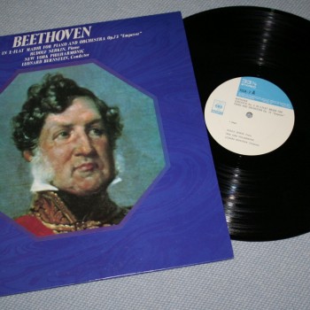 BEETHOVEN - CONCERTO NO.5 IN E-FLAT  FOR PIANO AND ORCHESTRA/ RUDOLF SERKIN/ L.BER - 