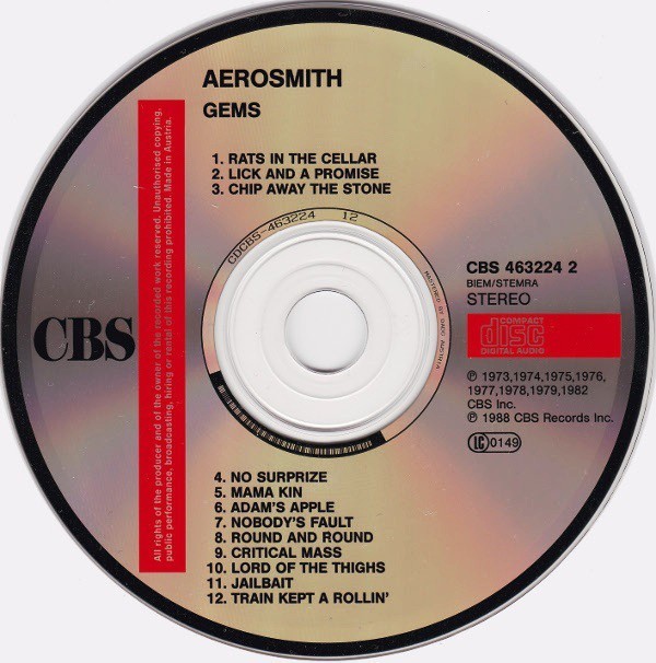 AEROSMITH GEMS 