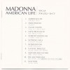 MADONNA - AMERICAN LIFE - 