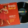 BRENDA LEE - BRENDA, THAT'S ALL (j) - 