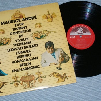 MAURICE ANDRE - FOUR TROMPET CONCERTOS -  VIVALDI/ TELEMANN/LEOPOLD MOZART/HUMMEL - HE - 