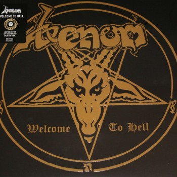 VENOM - WELCOME TO HELL (gold with black splatter) - ���������