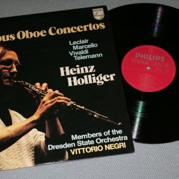 FAMOUS OBOE CONCERTOS - LECLAIR/ MARCELLO/ VIVALDI/ TELEMANN - HEINZ HOLLIGER - 